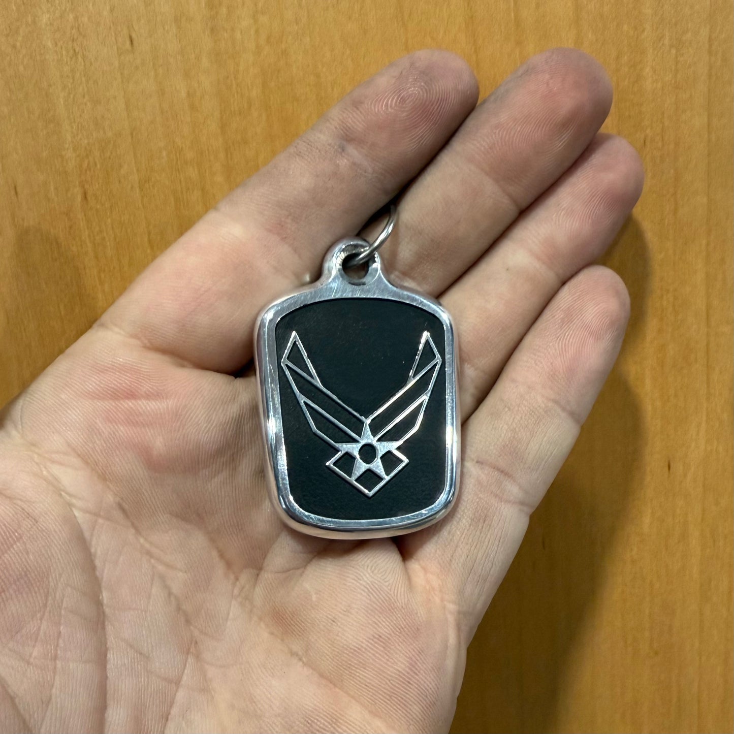 Air Force Billet Necklace Pendant & Bail