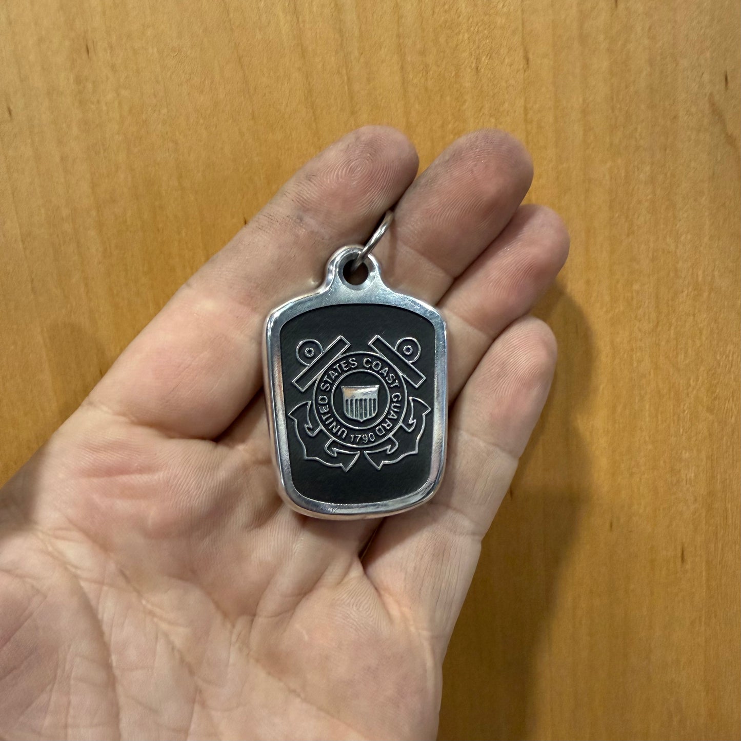 USCG Billet Necklace Pendant & Bail