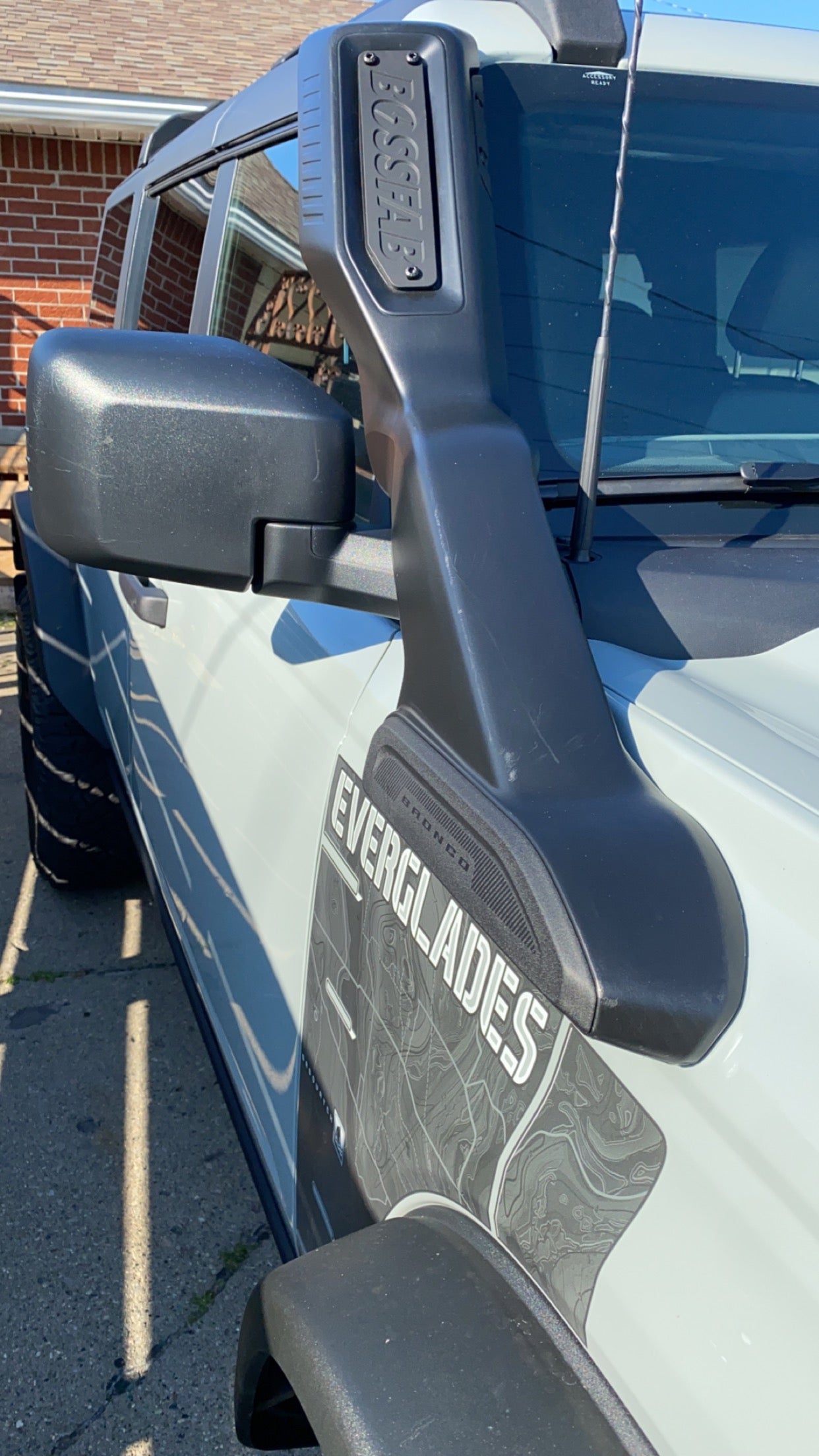 Custom CNC Machined Ford Bronco Everglades Snorkel Plates