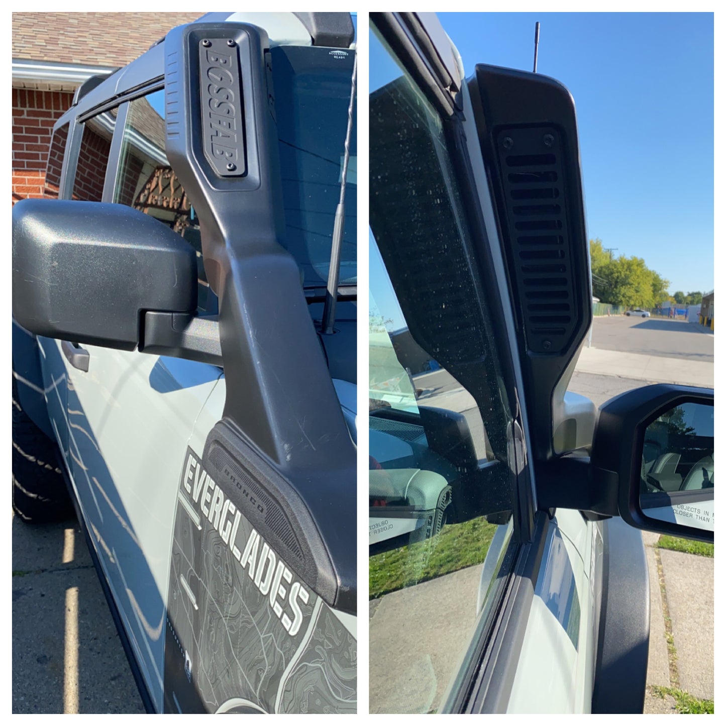 Custom CNC Machined Ford Bronco Everglades Snorkel Plates