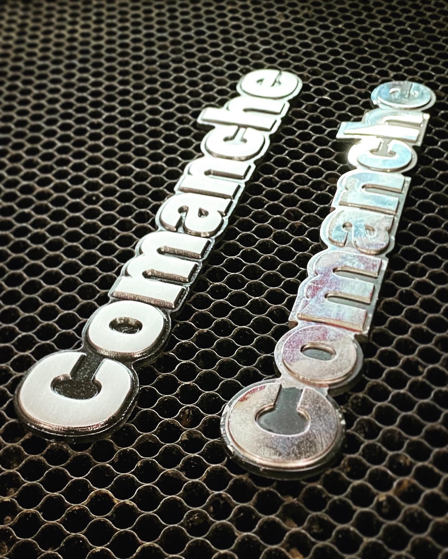 CNC Machined Billet Aluminum Comanche Emblem SINGlE