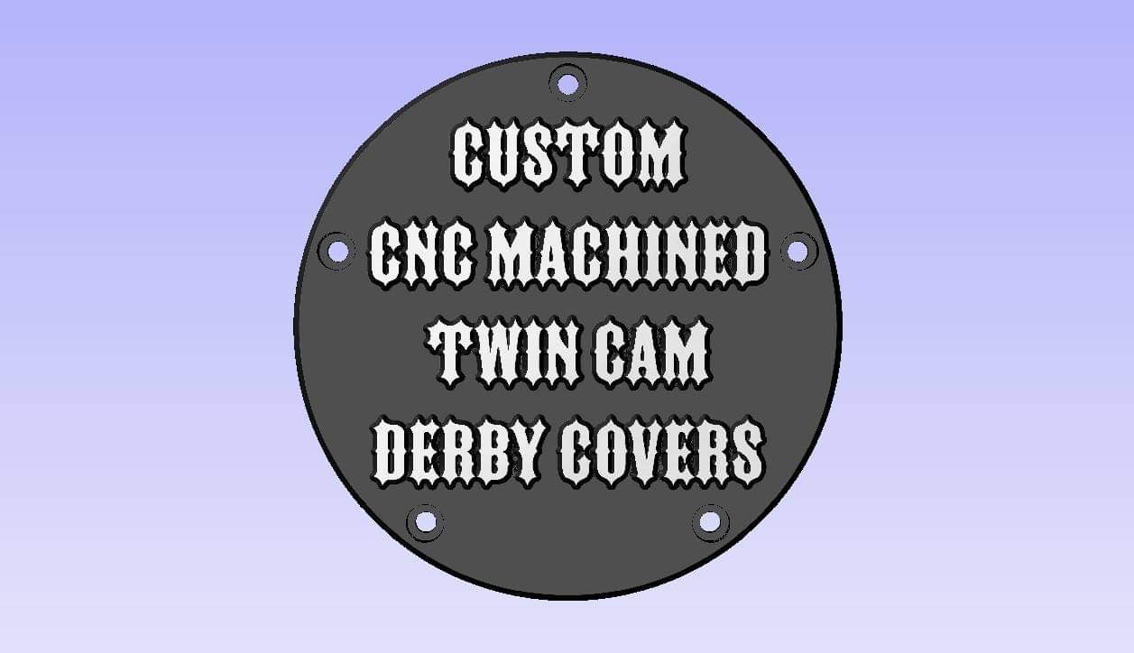 Custom CNC Machined Harley Twin Cam Derby Cover