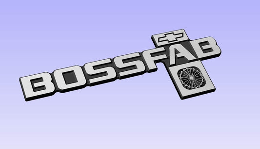 CNC Machined Billet Aluminum Custom Square Body Emblems