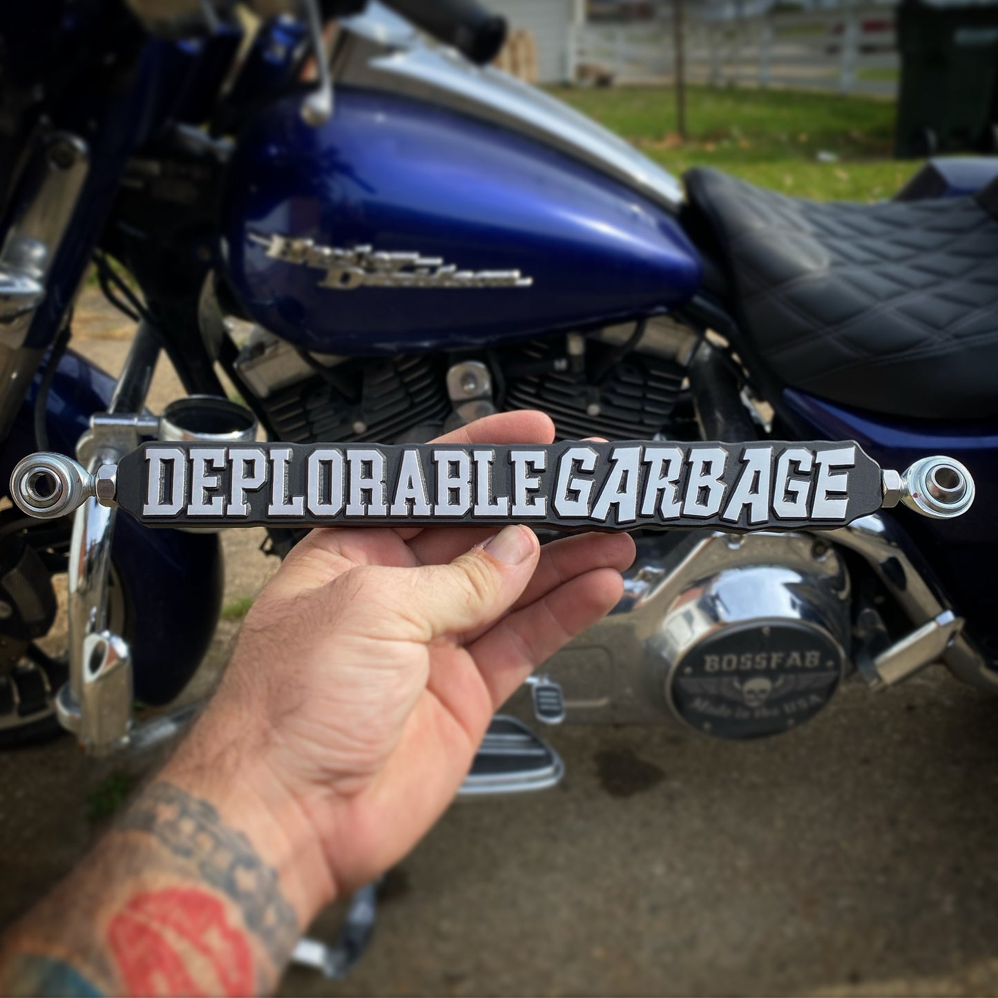 DEPLORABLE GARBAGE CNC Machined Harley Shift Linkage