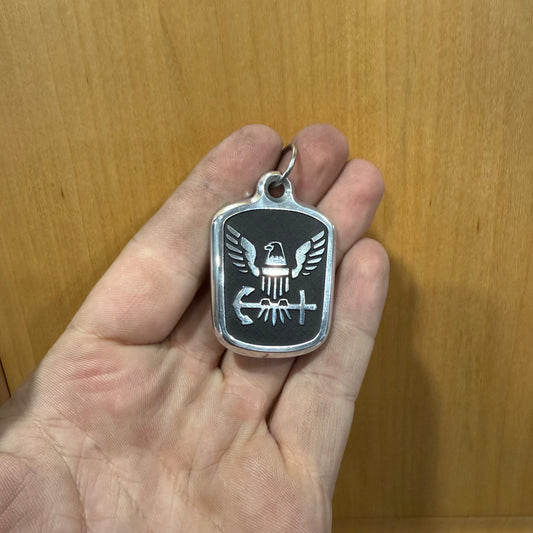 Navy Billet Necklace Pendant & Bail