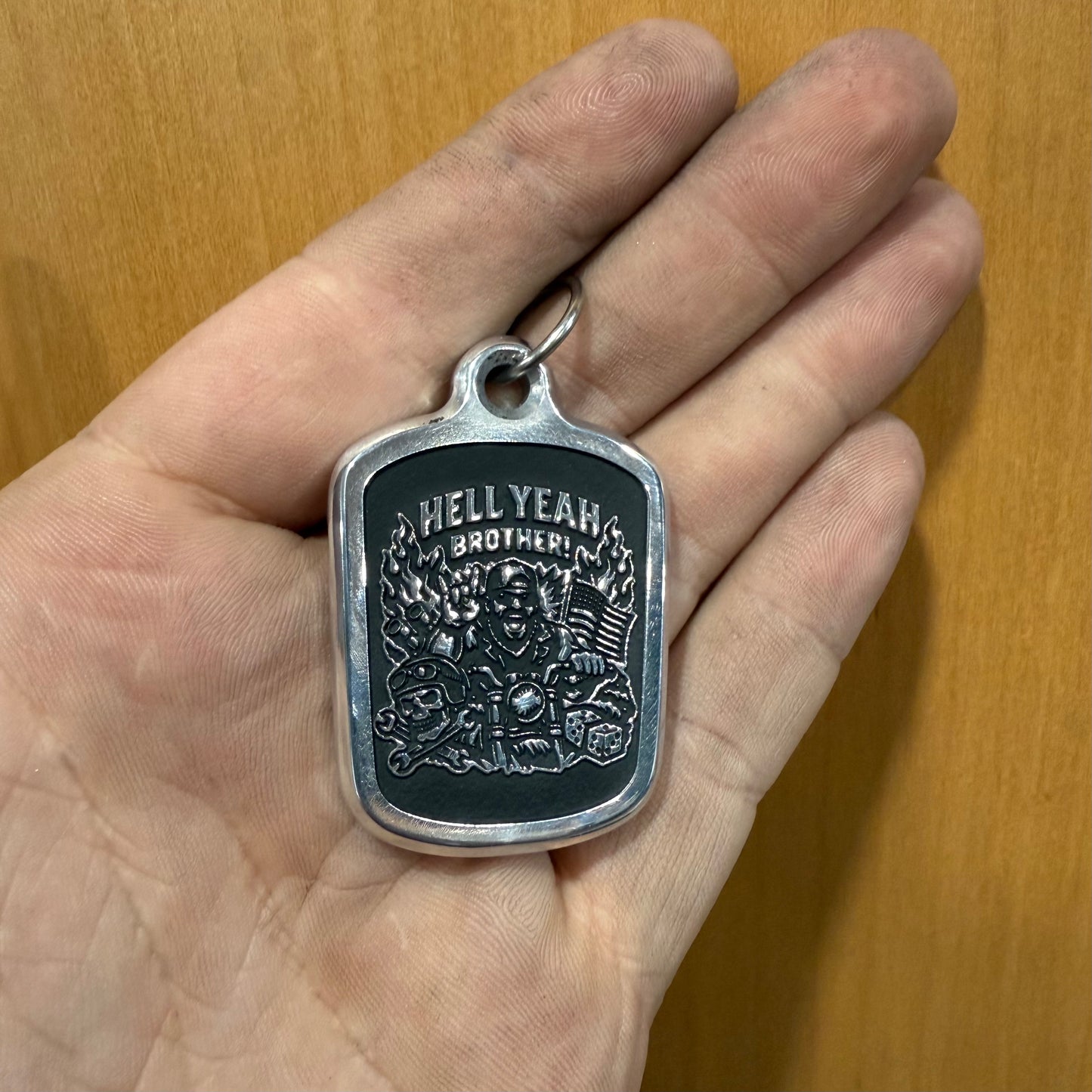 Hell Yeah Brother Billet Necklace Pendant & Bail