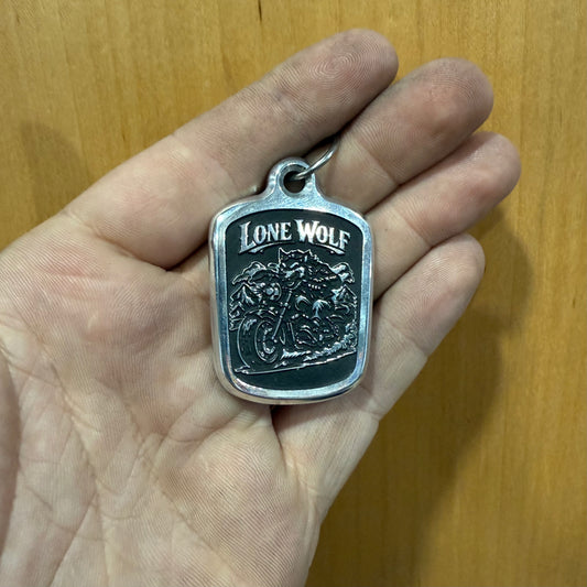 Lone Wolf Billet Necklace Pendant & Bail