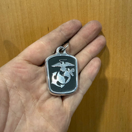 USMC Billet Necklace Pendant & Bail