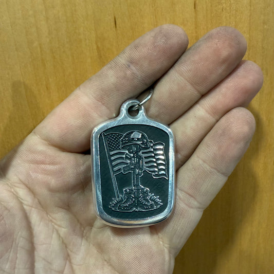 Soldiers Cross Billet Necklace Pendant & Bail