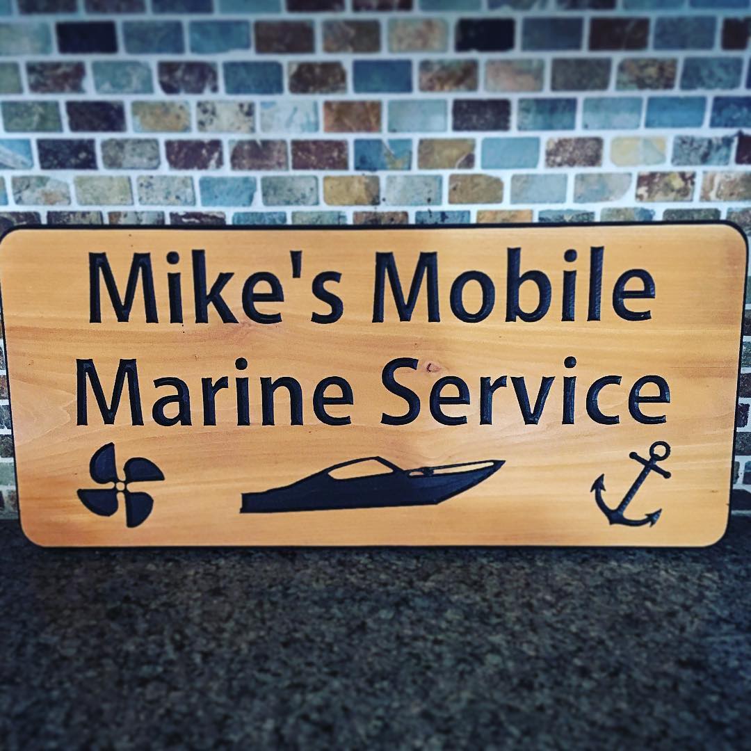 10.75"x24" Custom Carved Cedar Sign