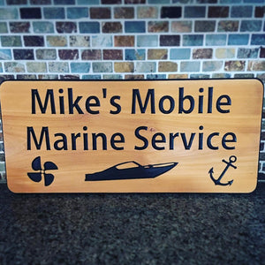 10.75"x24" Custom Carved Cedar Sign