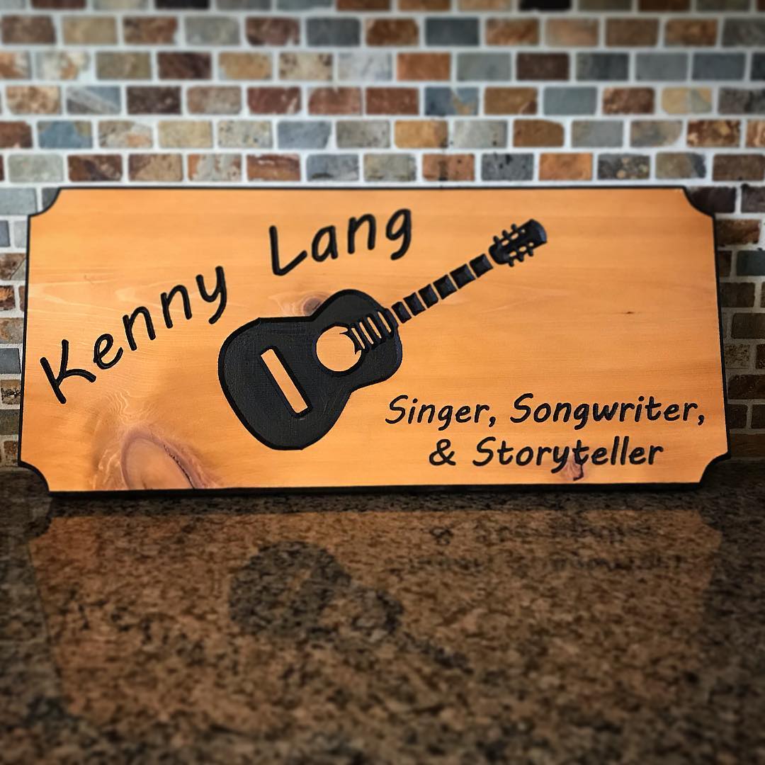 10.75"x24" Custom Carved Cedar Sign