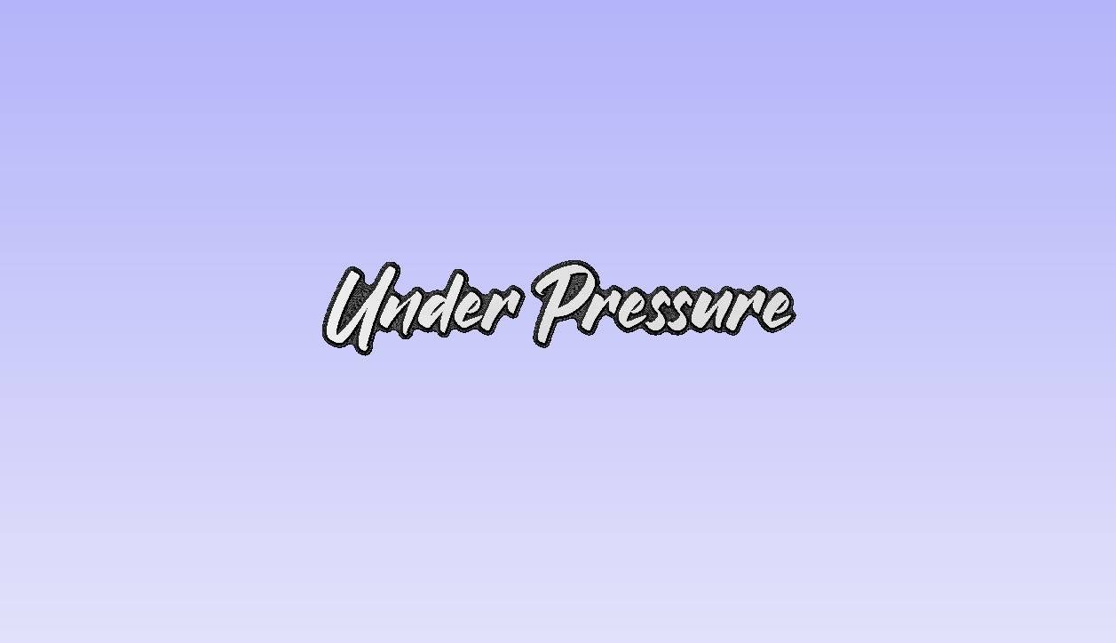 Custom Order Under Pressure CNC Machined Emblem