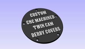 Custom CNC Machined Harley Twin Cam Derby Cover