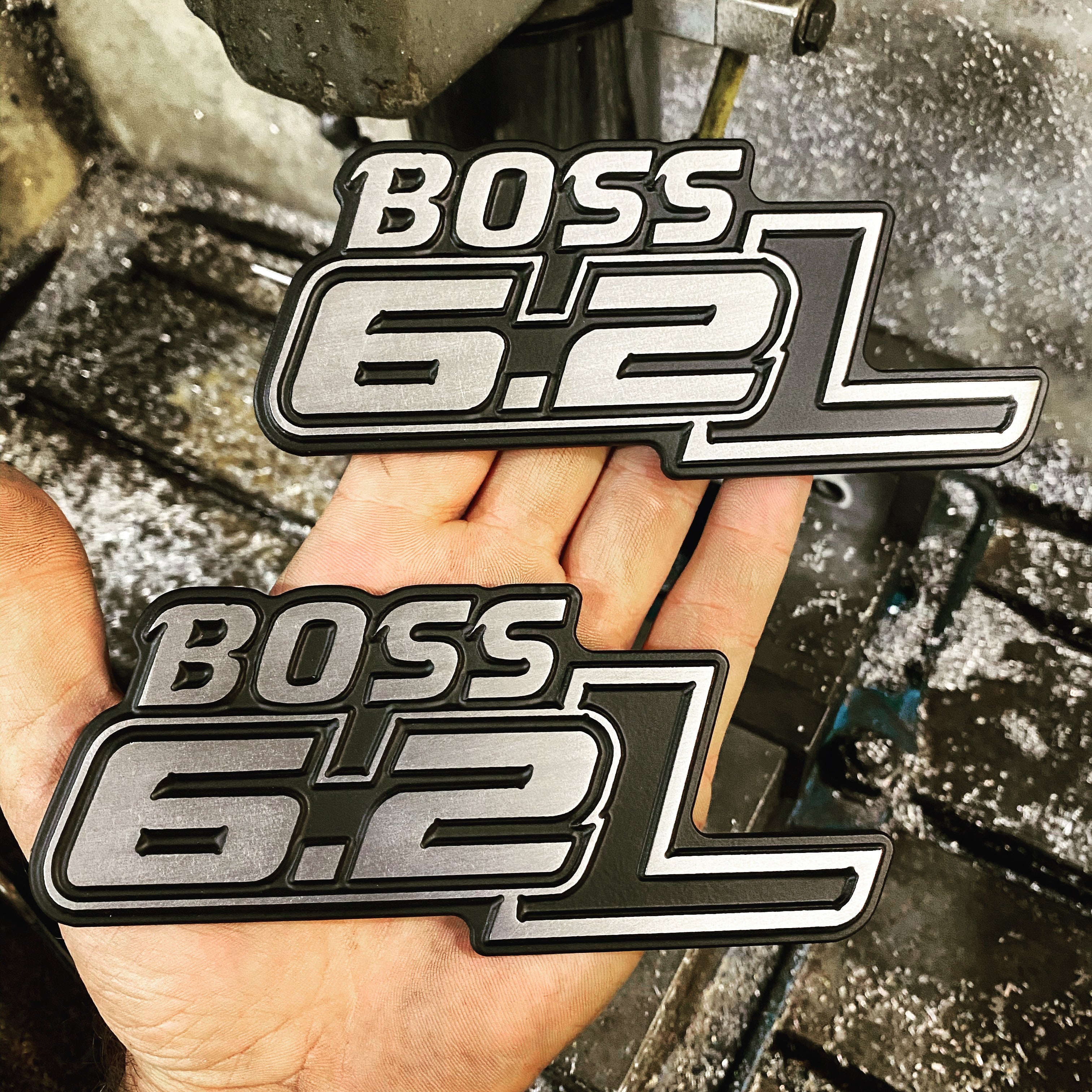 Custom CNC Machined Billet Aluminum Emblem – BOSSfab