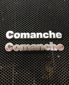 CNC Machined Billet Aluminum Comanche Emblem SINGlE