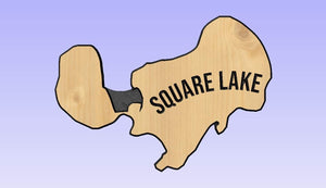 CUSTOM ORDER Square Lake Sign