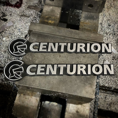 CNC Machined Billet Aluminum Centurion Emblem PAIR