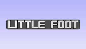 CUSTOM ORDER Pair of CNC Machined LITTLE FOOT Billet Emblems